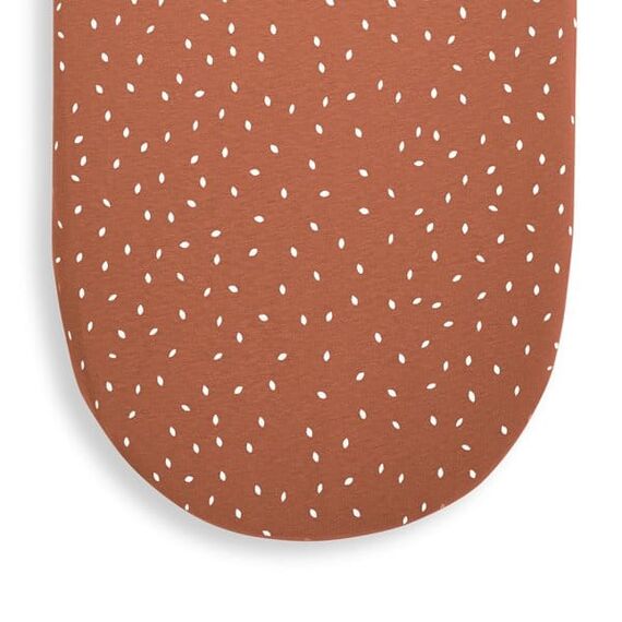 SNUZ Οργανικό Λινό Σεντόνι για Καλαθούνα  Terracotta - Σεντόνια Κούνιας στο Oneirokosmos