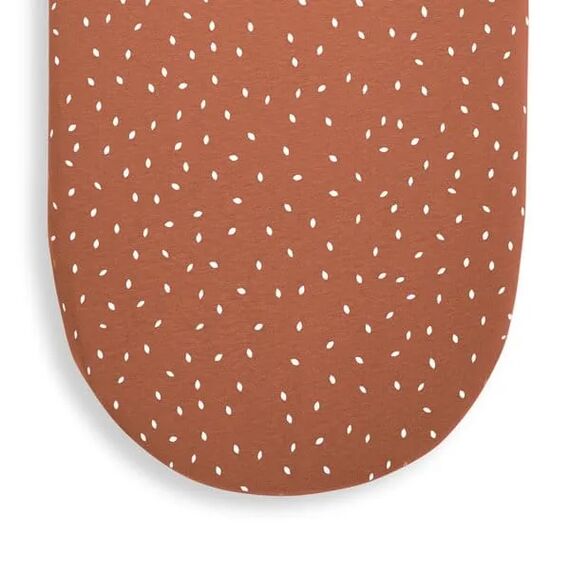 SNUZ Οργανικό Λινό Σεντόνι για Καλαθούνα  Terracotta - Σεντόνια Κούνιας στο Oneirokosmos
