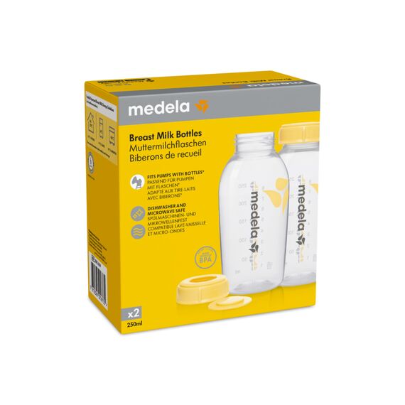 Medela Φιάλες Συλλογής & Αποθήκευσης Μητρικού Γάλακτος 250ml Σετ 2τμχ 200.1659 - Συλλογή γάλακτος και αξεσουάρ θηλασμού στο Oneirokosmos