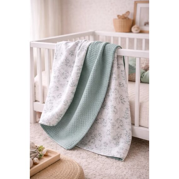 Baby Star Κουβέρτα Πικέ με Επένδυση Larvik Large - Κουβέρτες Κούνιας στο Oneirokosmos