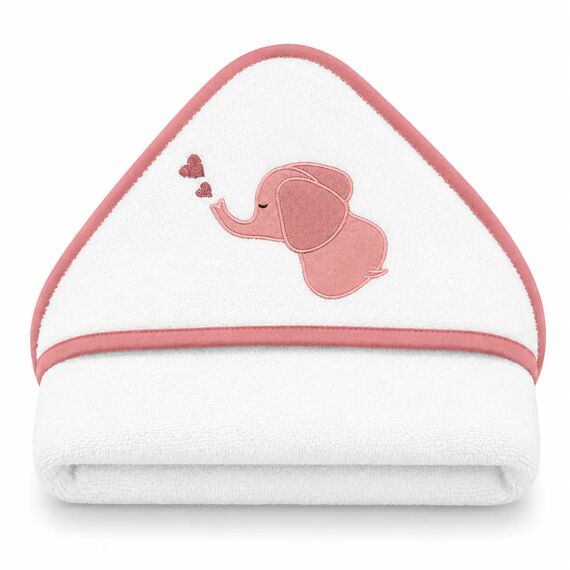 Baby Star Μπουρνούζι Τρίγωνο Elephant Λευκό 9984.Λ - Πετσέτες-Μπουρνούζια στο Oneirokosmos