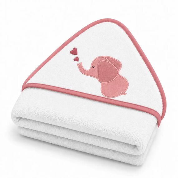 Baby Star Μπουρνούζι Τρίγωνο Elephant Λευκό 9984.Λ - Πετσέτες-Μπουρνούζια στο Oneirokosmos