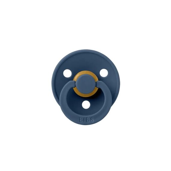 Bibs Πιπίλα Latex Colour Dusty Blue / Steel Blue 2τμχ. Νο1 110428 - Πιπίλες στο Oneirokosmos
