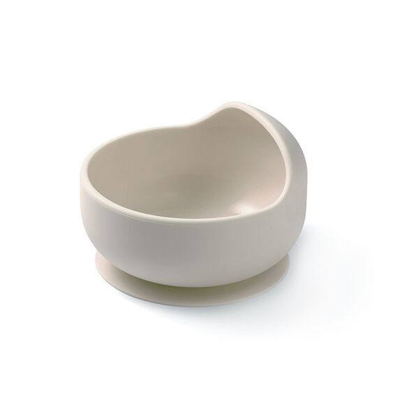 BabyOno Μπολ σιλικόνης με βεντούζα Μπεζ BN1481/04 - Σετ Φαγητού, Μπολάκια, Πιατάκια Φαγητού στο Oneirokosmos