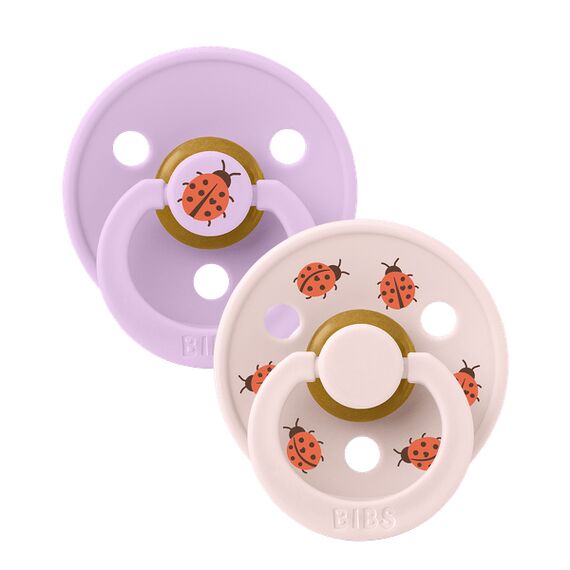 Bibs Πιπίλα Latex Studio Colour Ladybug / Violet Sky Mix 2τμχ. Νο1 11025103 - Πιπίλες στο Oneirokosmos