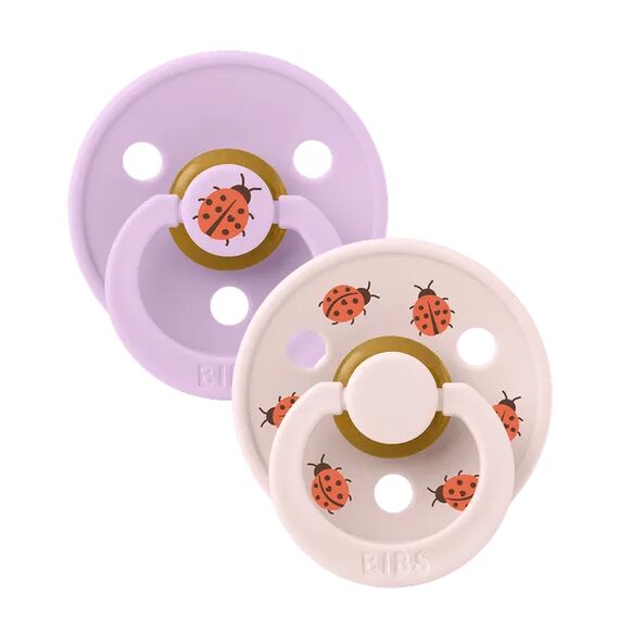 Bibs Πιπίλα Latex Studio Colour Ladybug / Violet Sky Mix 2τμχ. Νο1 11025103 - Πιπίλες στο Oneirokosmos