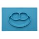 Ezpz Δίσκος και Πιάτο σε Ένα Happy Mat in Blue - Σετ Φαγητού, Μπολάκια, Πιατάκια Φαγητού στο Oneirokosmos