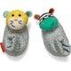 Infantino Καλτσάκια κουδουνίστρες (one size)  Foot rattles zebra -tiger  930-206893-00 - Κουδουνίστρες στο Oneirokosmos