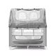 Cam Παρκοκρέβατο Με Δύο Επίπεδα Daily Dolci Sogni 128.5x73cm  A-114 GREY - Παρκοκρέβατο στο Oneirokosmos
