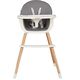 Kikka Boo κάθισμα  Nutri  Wood Grey 31004010116 - Καθίσματα Φαγητού Επιδαπέδια στο Oneirokosmos