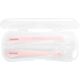 Kikka Boo Βρεφικό Σετ με Κουτάλια Flexible 2 τμχ από Σιλικόνη pink σε Θήκη για 4+ μηνών 31302040063 - Κουταλάκια, Πηρουνάκια στο Oneirokosmos