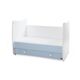 Lorelli Μετατρεπόμενο Κρεβάτι Dream White & Baby Blue 60x120 10150420039A - Βρεφικά Κρεβατάκια Κούνιες Μωρού στο Oneirokosmos