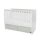 Lorelli Κρεβάτι Matrix  60x120 White & Milky Green 10150600040P - Βρεφικά Κρεβατάκια Κούνιες Μωρού στο Oneirokosmos