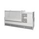 Πολυμορφικό Κρεβάτι Lorelli MiniMax  White & Stone Grey 10150500041A - Βρεφικά Πολυμορφικά Κρεβατάκια στο Oneirokosmos