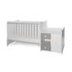 Πολυμορφικό Κρεβάτι Lorelli MiniMax  White & Stone Grey 10150500041A - Βρεφικά Πολυμορφικά Κρεβατάκια στο Oneirokosmos