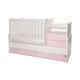 Lorelli Μετατρεπόμενο Κρεβάτι Combo 172x 72 White & Orchid Pink 10150560038A - Βρεφικά Πολυμορφικά Κρεβατάκια στο Oneirokosmos