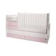 Lorelli Μετατρεπόμενο Κρεβάτι Combo 172x 72 White & Orchid Pink 10150560038A - Βρεφικά Πολυμορφικά Κρεβατάκια στο Oneirokosmos