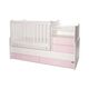 Lorelli Μετατρεπόμενο Κρεβάτι Combo 172x 72 White & Orchid Pink 10150560038A - Βρεφικά Πολυμορφικά Κρεβατάκια στο Oneirokosmos