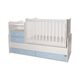 Lorelli Μετατρεπόμενο Κρεβάτι Combo 172x 72 White & Baby Blue 10150560039A - Βρεφικά Πολυμορφικά Κρεβατάκια στο Oneirokosmos