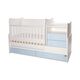 Lorelli Μετατρεπόμενο Κρεβάτι Combo 172x 72 White & Baby Blue 10150560039A - Βρεφικά Πολυμορφικά Κρεβατάκια στο Oneirokosmos