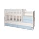 Lorelli Μετατρεπόμενο Κρεβάτι Combo 172x 72 White & Baby Blue 10150560039A - Βρεφικά Πολυμορφικά Κρεβατάκια στο Oneirokosmos