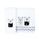 Baby Star  Σετ Πετσέτες 2 τεμ. Sugar Family Μαύρο - Πετσέτες-Μπουρνούζια στο Oneirokosmos