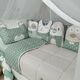 Baby Star Σετ  Προίκα Κούνιας 3 Τεμαχίων Tiny Friends Λαδί 7745Λ - Σετ Προίκας Μωρού στο Oneirokosmos