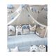 Baby Star Σετ  Προίκα Κούνιας 3 Τεμαχίων Tiny Friends Σιέλ 7745Σ - Σετ Προίκας Μωρού στο Oneirokosmos