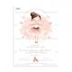 Προσκλητήριο Βάπτισης για Κορίτσι με Θέμα Ballerina 766 - Προσκλητήρια Βάπτισης για Κορίτσι  στο Oneirokosmos