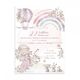 Προσκλητήριο Βάπτισης για Κορίτσι με Θέμα Dusty Pink Fairytale 765 - Προσκλητήρια Βάπτισης για Κορίτσι  στο Oneirokosmos