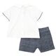 Chicco Σετ Κοντομάνικο Μπλουζάκι Πόλο με Σορτς Λευκό-Denim 75769-038 - Προσφορές στο Oneirokosmos
