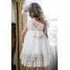 Bambolino: Elpida Βαπτιστικό ρούχο για κορίτσι 9105 - Ρούχα Βάπτισης για Κορίτσι στο Oneirokosmos