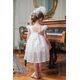 Bambolino: Lenia Βαπτιστικό ρούχο για κορίτσι 9110 - Ρούχα Βάπτισης για Κορίτσι στο Oneirokosmos