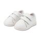 Babywalker Μονόχρωμο Σνίκερ Διπλή Μπαρέτα Χράτς PRI2103 Λευκό - Βαπτιστικό Παπούτσι για Αγόρι στο Oneirokosmos