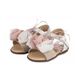Babywalker Πέδιλο Διακοσμημένο με Λουλούδια και Φτερά PRI2616 Εκρού-Ροζ - Βαπτιστικό Παπούτσι για Κορίτσι στο Oneirokosmos