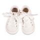 Babywalker Δετό Σνίκερ απο Γκλίτερ Ύφασμα EXC5856 Λευκό - Βαπτιστικό Παπούτσι για Κορίτσι στο Oneirokosmos