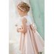 Bambolino:Rosa Βαπτιστικό ρούχο για κορίτσι 1311 - Ρούχα Βάπτισης για Κορίτσι στο Oneirokosmos