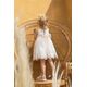 Bambolino:Eirini Βαπτιστικό ρούχο για κορίτσι 1322 - Ρούχα Βάπτισης για Κορίτσι στο Oneirokosmos