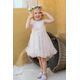 Bambolino:Artemis Βαπτιστικό ρούχο για κορίτσι 1355 - Ρούχα Βάπτισης για Κορίτσι στο Oneirokosmos