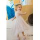 Bambolino:Artemis Βαπτιστικό ρούχο για κορίτσι 1355 - Ρούχα Βάπτισης για Κορίτσι στο Oneirokosmos