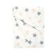 Dimcol Πάνα Αγκαλιάς Χασέ Cotton 100% 80x80 εκ.  Star Grey 103 - Πάνες-Λαβέτες-Σελτέδες στο Oneirokosmos