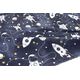 Dimcol Πάνα Αγκαλιάς Φανέλα Cotton 100% 80x80 εκ. Galaxy Travel 90 Blue - Πάνες-Λαβέτες-Σελτέδες στο Oneirokosmos