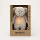 Moonie: Παιχνίδι Ύπνου The Humming Bear Grey Natur από Οργανικό Βαμβάκι με Αισθητήρα Κλάματος M-GRN - Δώρα στο Oneirokosmos