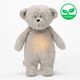 Moonie: Παιχνίδι Ύπνου The Humming Bear Grey Natur από Οργανικό Βαμβάκι με Αισθητήρα Κλάματος M-GRN - Δώρα στο Oneirokosmos