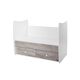 Lorelli Κρεβάτι Matrix 60x120 White & Artwood 10150600043P - Βρεφικά Κρεβατάκια Κούνιες Μωρού στο Oneirokosmos