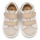Babywalker Σνίκερ με Διπλή Μπαρέτα Χρατς BS3085 Λευκό Μπεζ - Βαπτιστικό Παπούτσι για Αγόρι στο Oneirokosmos
