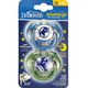 Dr.Brown's Advantage Night Σιλικόνης Πιπίλα 6-18m Blue 2τμχ PA22004 - Πιπίλες στο Oneirokosmos
