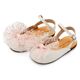 Babywalker Γαλλικό Σαμπό με Χειροποίητο Τούλινο Φιόγκο BW4859 Εκρού Ροζ - Βαπτιστικό Παπούτσι για Κορίτσι στο Oneirokosmos