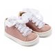 Babywalker Sneaker απο Ύφασμα και Δέσιμο Κορδέλα BW4864 Ροζ - Βαπτιστικό Παπούτσι για Κορίτσι στο Oneirokosmos