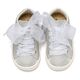 Babywalker Sneaker απο Ύφασμα και Δέσιμο Κορδέλα BW4864 Ασημί - Βαπτιστικό Παπούτσι για Αγόρι στο Oneirokosmos